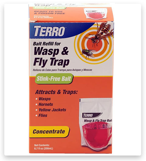 TERRO T513 Wasp Bait & Fly Refill Trap