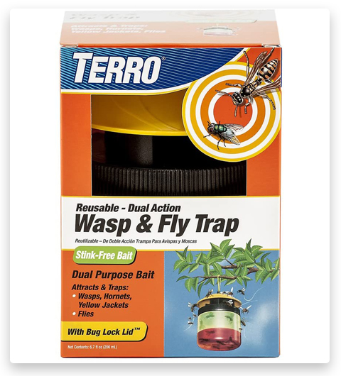 Terro Wasp and Fly Reusable Bee Trap (piège à abeilles réutilisable)