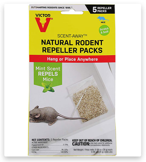 Paquete de ahuyentadores de roedores naturales Victor M805 Scent-Away
