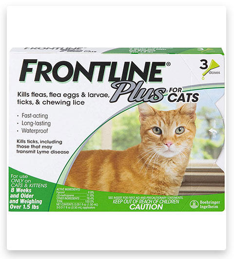 FRONTLINE Plus Tratamiento de Prevención de Pulgas y Garrapatas para Gatos