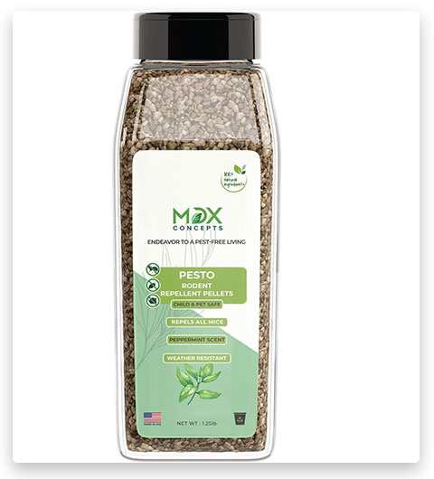 Pellet repellenti all'olio di menta piperita organica per roditori MDXconcepts Pesto