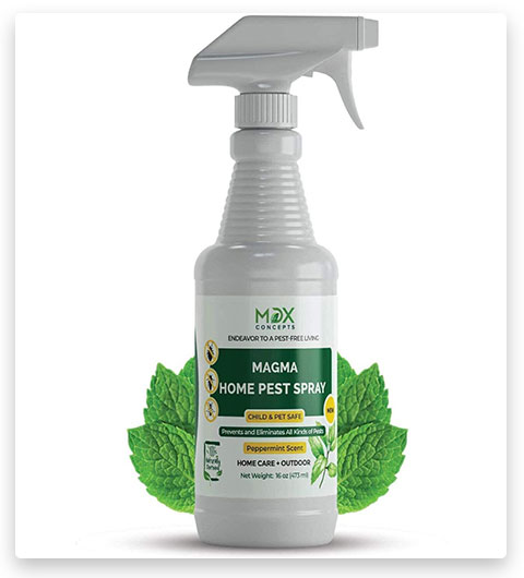 Mdxconcepts Spray antiparasitaire biologique pour la maison - Huile de menthe poivrée