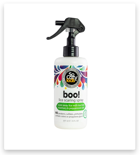 ¡SoCozy Boo! Tratamiento antipiojos Spray espantoso para el cabello de los niños