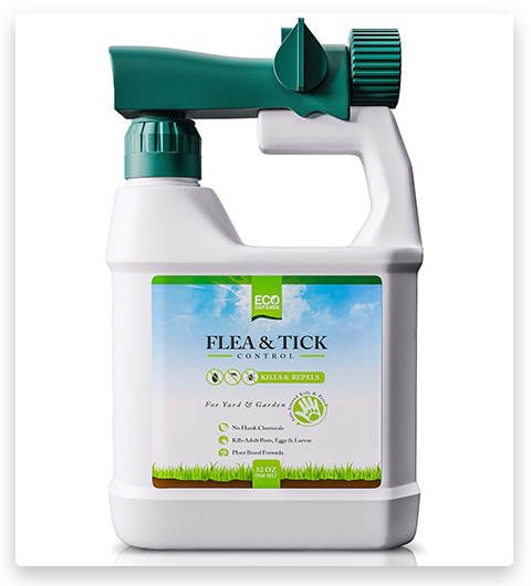 Eco Defense Spray per pulci, zanzare e zecche per cortile e perimetro