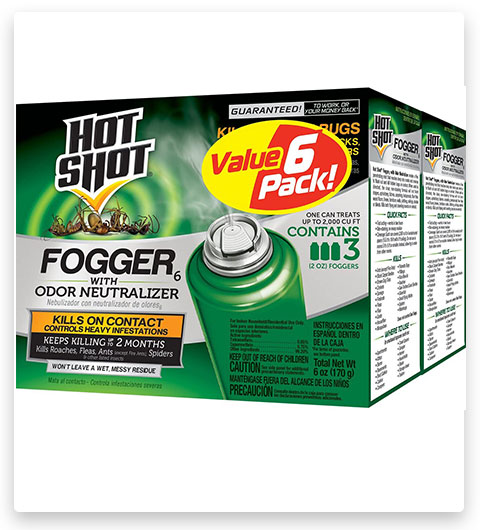 Hot Shot Fogger6 With Odor Neutralize Kitchen Ant Killer