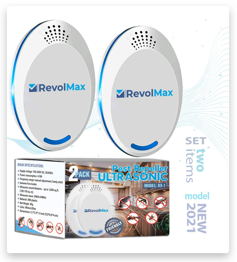 RX-1 Ultrasonic Pest Repeller - Electronic & Ultrasound Roach Repellent