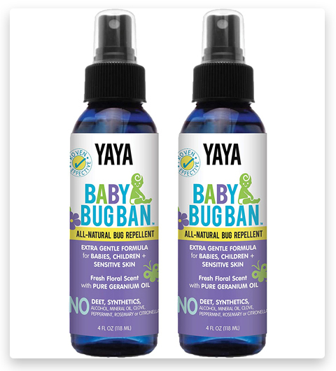 YAYA ORGANICS Baby Bug Ban Tick Repellent for Kids