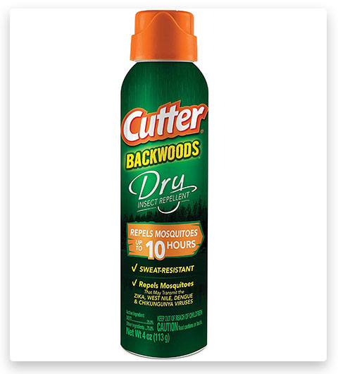 Cutter Backwoods Dry Insect Tick Repellent Aerosol