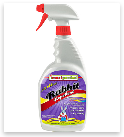 I Must Garden Rabbit Repellent: Mint Scent Rabbit Spray for Plants & Lawns 