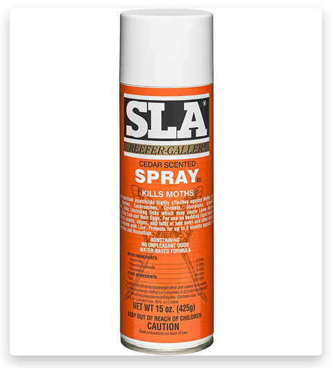 Reefer-Galler SLA Spray parfumé au cèdre tue les mites des vêtements