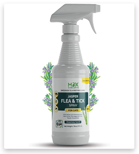 mdxconcepts Organic Flea and Tick Control Spray for Cats