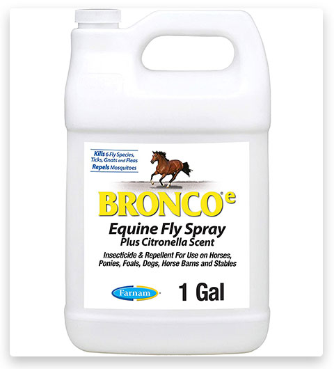 Farnam Bronco Fly Spray, with Citronella Scent, for horses, ponies, and dogs