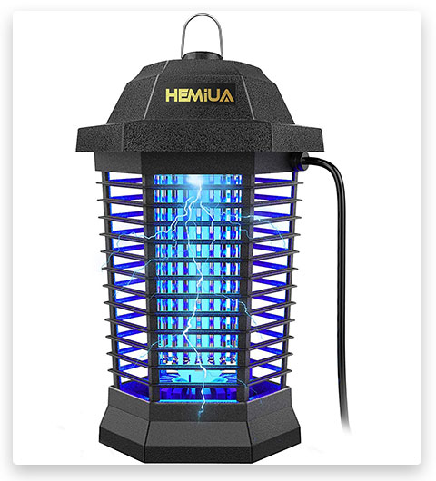 HEMIUA Bug Zapper for Outdoor and Indoor, Waterproof Insect Fly Pest Attractant Trap
