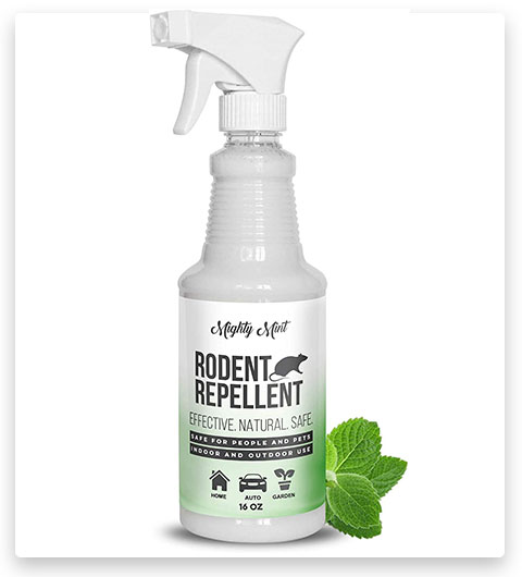 Mighty Mint Spray repellente per roditori all'olio di menta piperita da 16 once