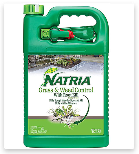 Natria Grass & Weed Control avec l'herbicide Root Kill Killer