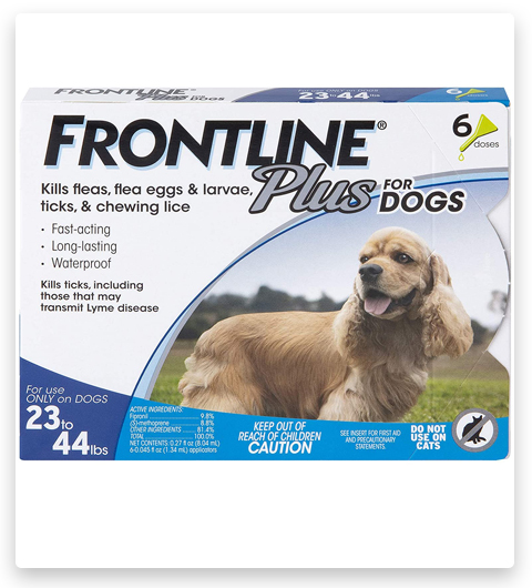 FRONTLINE Plus Tratamiento contra pulgas y garrapatas para perros 