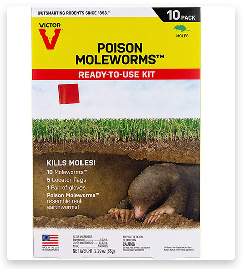 Victor Poison Moleworms, Yellow