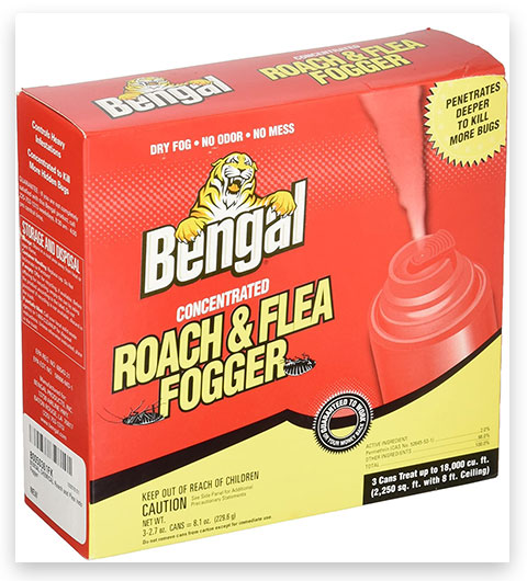 Bengal Chemical 55201 Roach and Flea Indoor Fogger