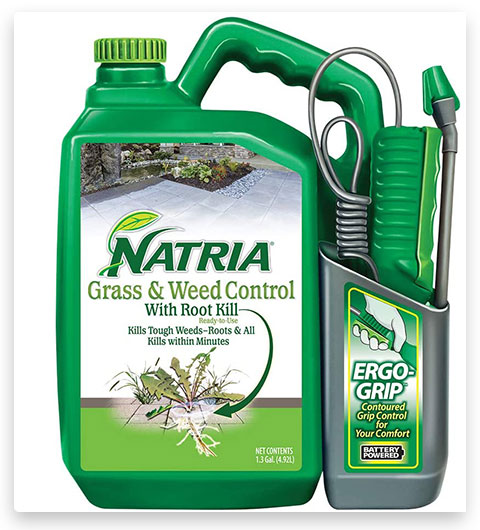 Natria Gras- und Unkrautbekämpfung mit Root Kill Herbizid