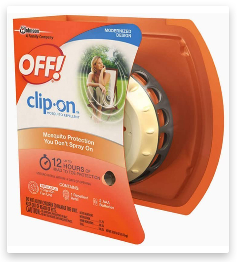 ¡OFF! Kit de inicio de repelente de mosquitos con clip 