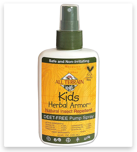 Tutti i bambini di Terrain Herbal Armor, repellente naturale per insetti senza DEET