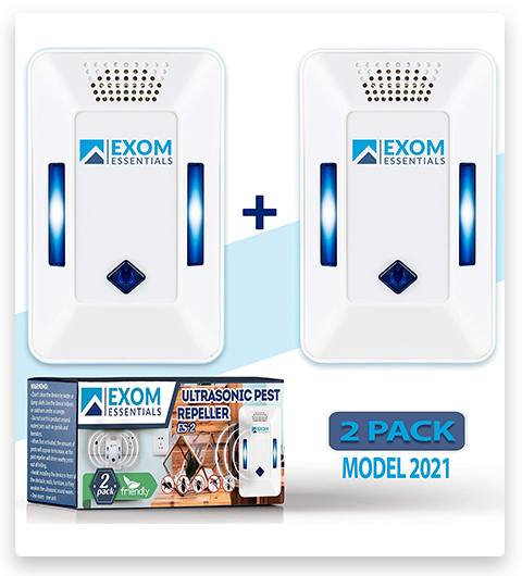 Exom Essentials Ultrasonic Pest Repeller Wall Plug-In