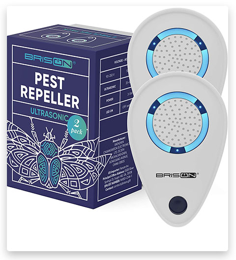 BRISON 2 Pack Ultrasonic Pest Reject Repeller