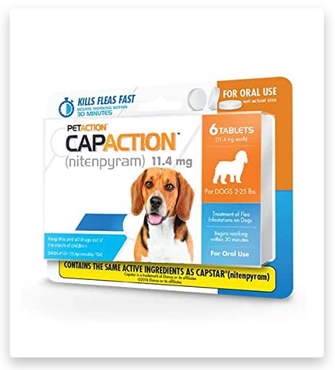 CapAction Trattamento antipulci orale per cani di piccola taglia