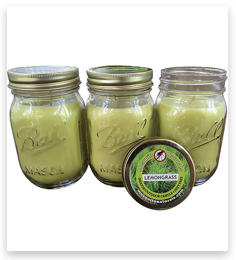 Natural Lemongrass Mosquito Repellent Candles