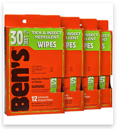 Ben's 30 Lingettes insectifuges