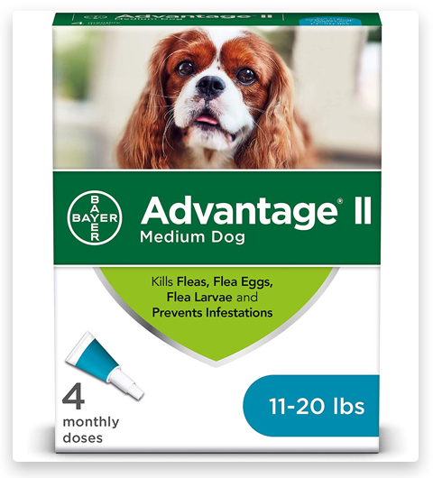 Advantage II Prevención de pulgas para perros medianos