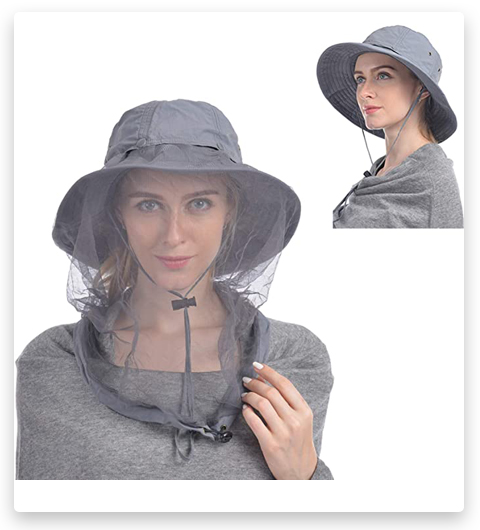 USHAKE Mosquito Head Net Hat