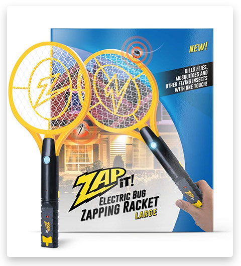 ZAP IT! Bug Zapper Rechargeable Mosquito, Fly Killer and Bug Zapper Racket