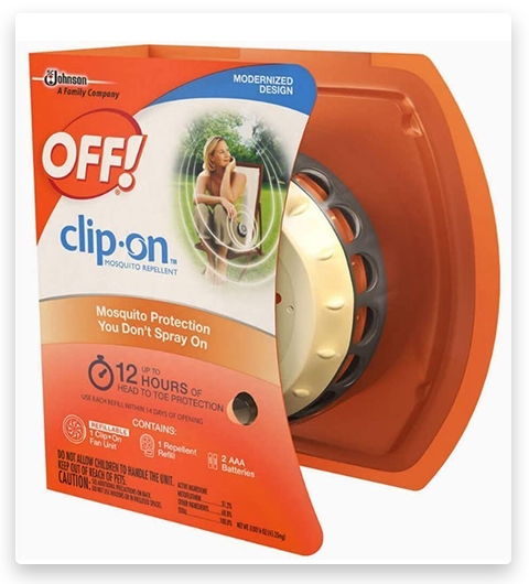 ¡OFF! Kit de inicio de repelente de mosquitos con clip