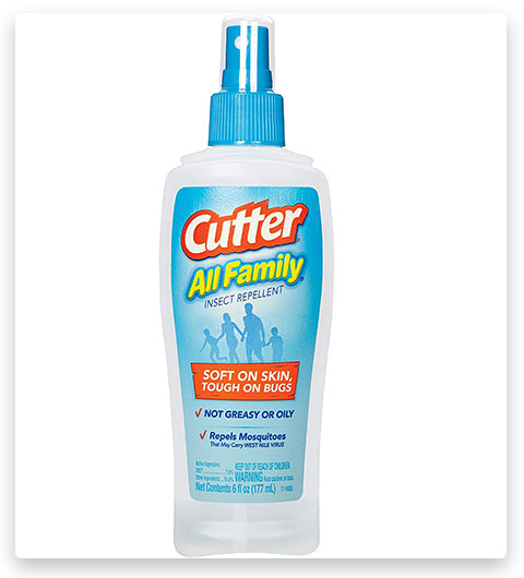 Cutter All Family Repelente de Insectos Spray de Bomba