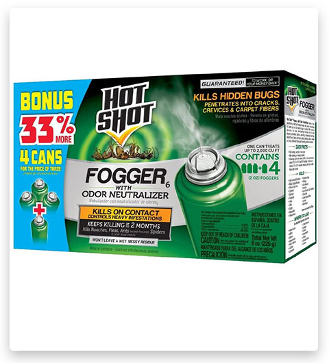 Hot Shot Indoor Fogger With Odor Neutralizer