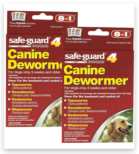 Excel 8 in 1 Safe Guard Desparasitador canino para perros grandes 