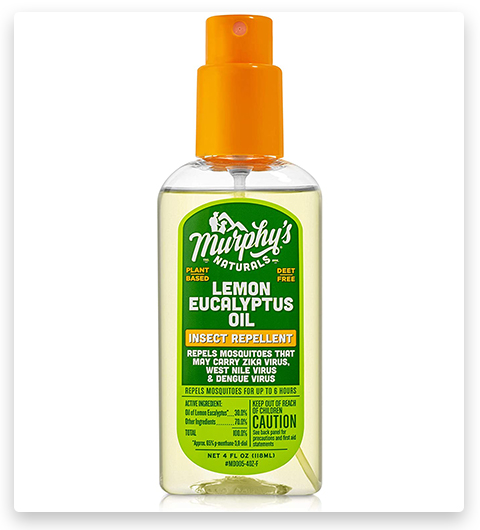 Spray repelente de insectos con aceite de eucalipto y limón de Murphy's Naturals
