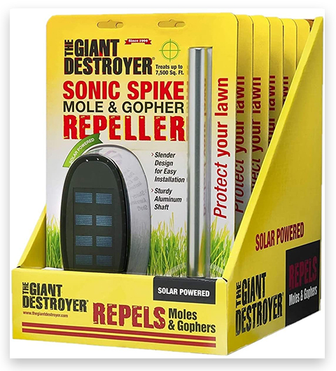The Giant Destroyer Solution to Control Moles, Gophers, Skunks and Other Burrowing Rodents