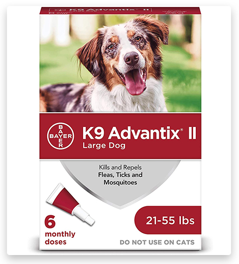 K9 Advantix II Prevención de pulgas y garrapatas para perros grandes