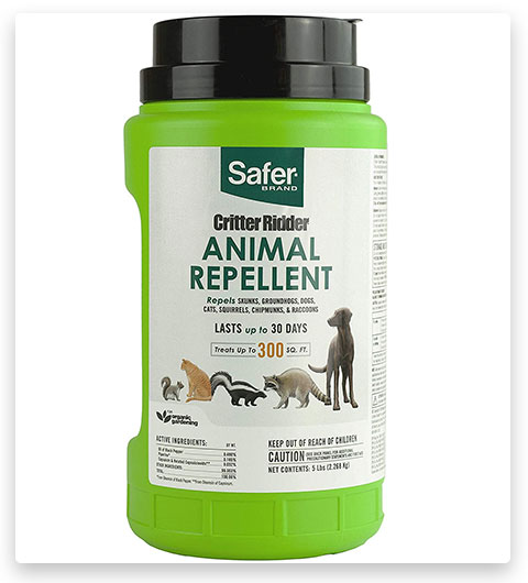 Granuli repellenti per animali della marca Safer Critter Ridder