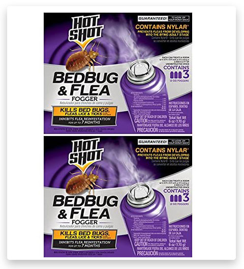 Hot Shot 2-Pack 95911 Bedbug and Flea Fogger