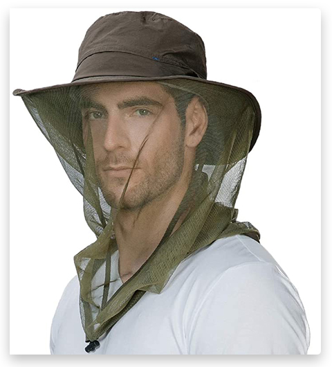 Comhats Anti Mosquito Insect Bug Net Fishing Hat