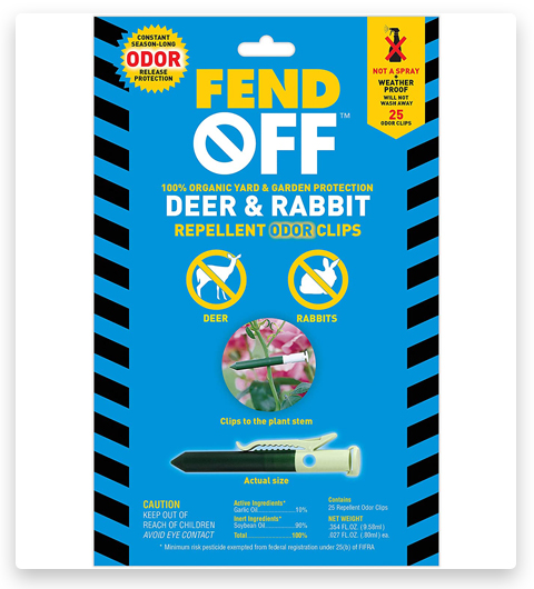 FEND OFF Deer and Rabbit Repellent Plant Clips