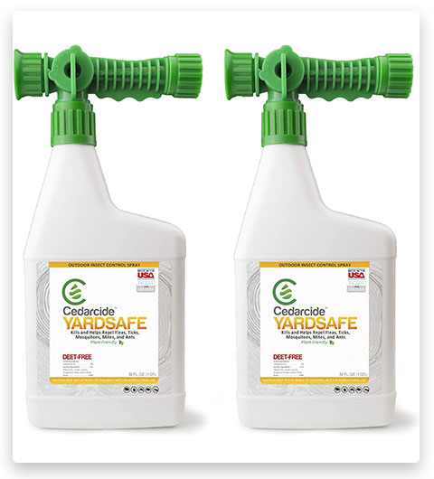 Cedarcide Yardsafe (2 Cuartos) Aceite de Cedro Spray para Mosquitos en el Patio