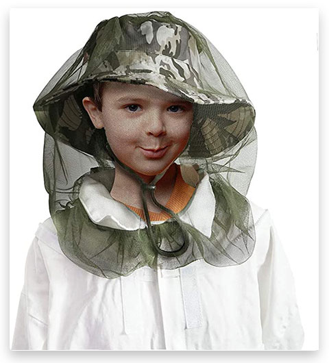 Luwint Kids Mosquito Net Fishing Hat