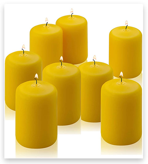 PARNOO Citronella Pillar Candle - Set of 8 Citronella Candles