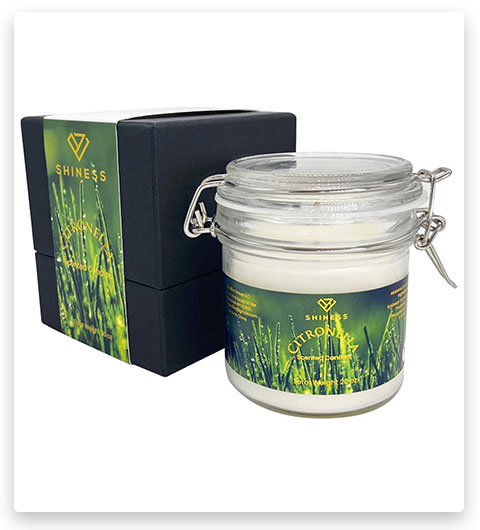 Shiness Aromatherapy Scented Candle For Home Citronella Essential Oil