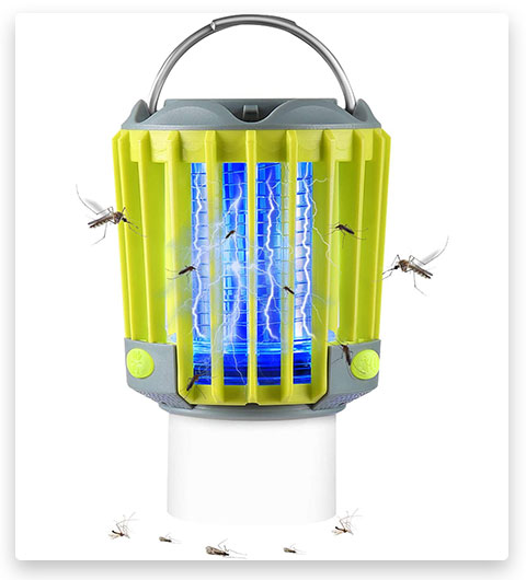 ZinonMax Bug Zapper Portable Camping Lantern with LED Flashlight